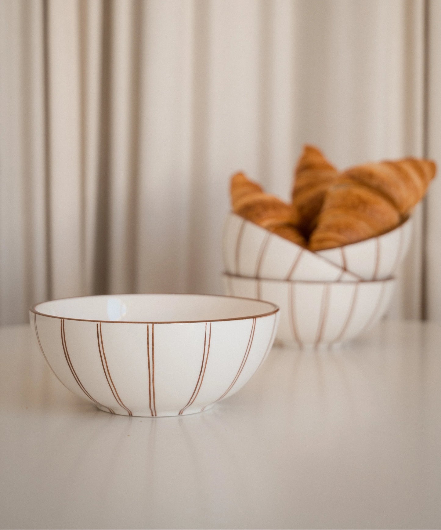 Ali LaBelle x Valsa Home Pajama Hand Painted Cereal Bowl (Set of 2)