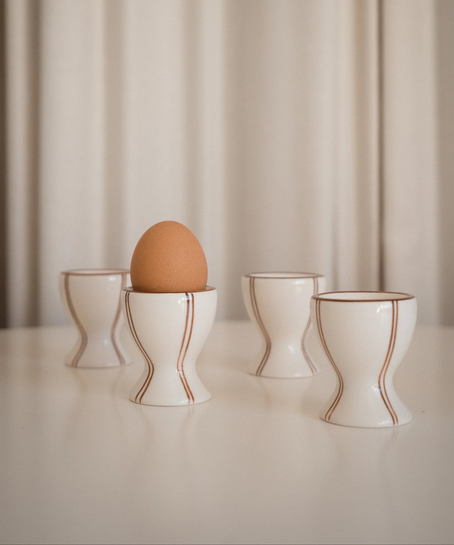 Ali LaBelle x Valsa Home Pajama Hand Painted Egg Cup (Set of 4)