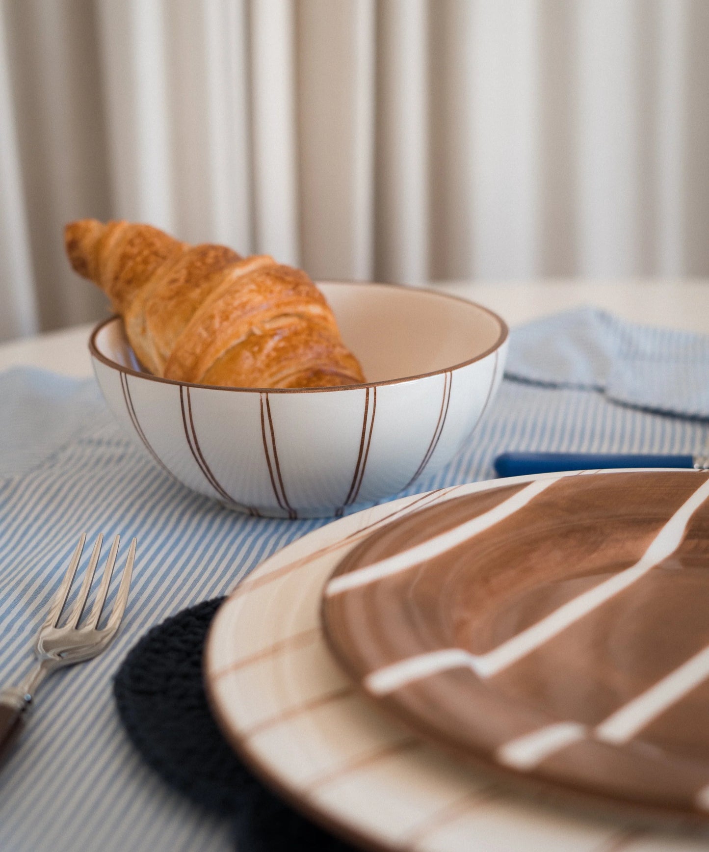 Ali LaBelle x Valsa Home Pajama Hand Painted Cereal Bowl (Set of 2)