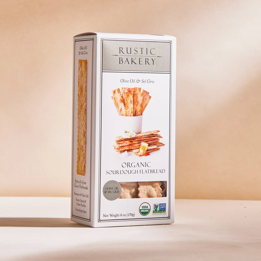 Rustic Bakery Flatbread Crackers - Olive Oil and Sel Gris